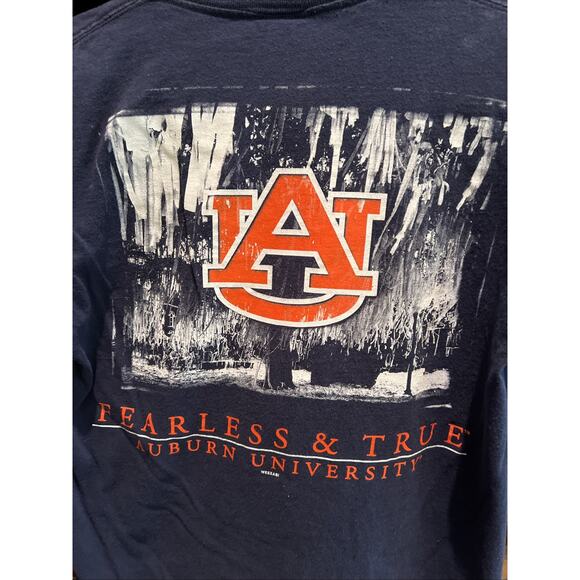 Auburn A Family Tradition Navy Tshirt Size Medium Fruit Of The Loom - Picture 6 of 6
